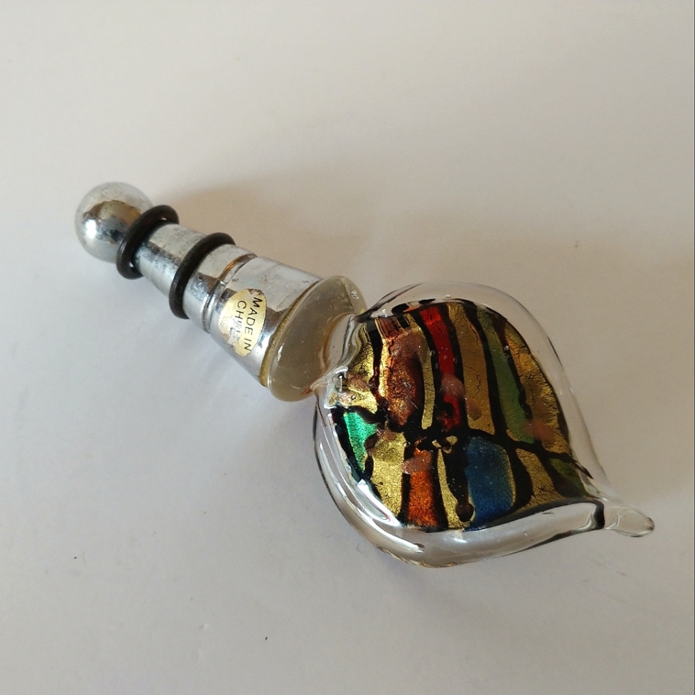 Multicolor Glass Wine Stopper Decorative Barware Accessory